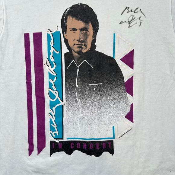 Billy Joe Royal Signed Concert Tee Shirt Size Large Short Sleeve Single Stitch - Picture 3 of 10